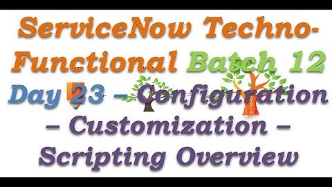 Batch 12 | Day 23 | Configuration - Customization - Scripting Overview - Classes #Shorts #Short