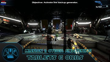 Dead Effect 2 - Mission 1: Cyber Awakening - Tablets & Orbs Locations