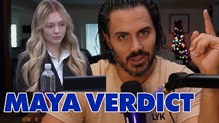 LIVE! Real Lawyer Reacts: Maya Verdict - The Jury Dropped The Hammer - What Do We Expect Next?