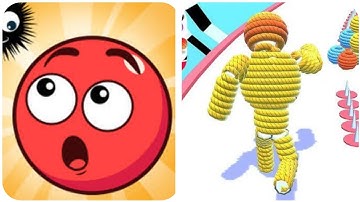 Hide Ball Vs Rope Man 3D   Adventure  Max All Levels Android iOS Gameplay