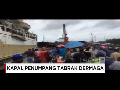 Kapal Penumpang Tabrak Dermaga di Timika, Papua