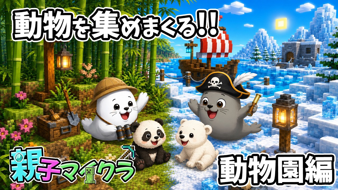 #67 コットセイ不在なので整備進めておく #親子マイクラ #minecraft #マイクラ