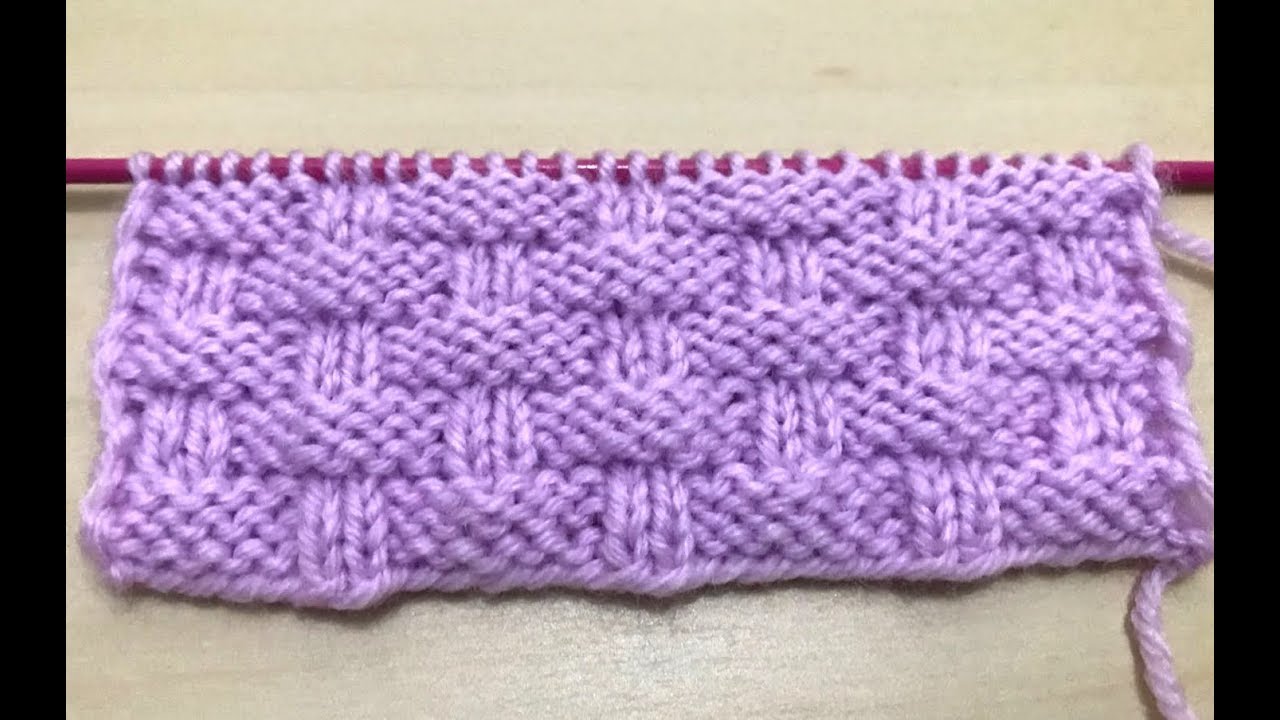 hasır örgü (şiş ile )