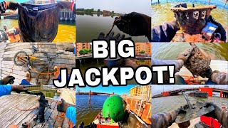 Most INSANE 2 Hour Magnet Fishing Riverwalk JACKPOT!!!