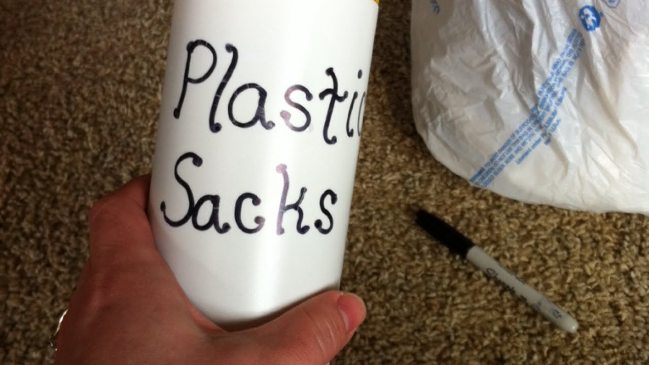 Make a Plastic Bag Dispenser - DIY Home - Guidecentral - YouTube