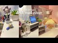 small room makeover 💫 | moving out, new desk set up, pinterest inspired 📌