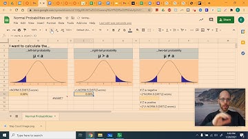 Normal Probabilities in Google Sheets