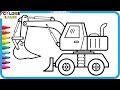 Learn How To Draw Paint Diggers Coloring Drawing for Kids & Toddlers / Akn Kids House