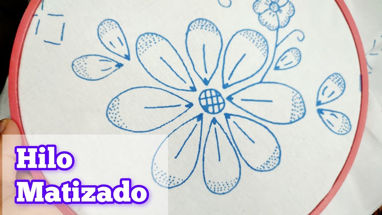 cómo Bordar con Hilo Matizado flores