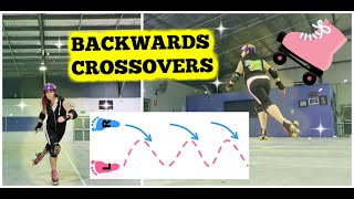 How To Backwards Cross Over | Roller Skating Tips