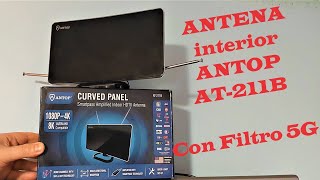 GRAN ANTENA TV INTERIOR ANTOP AT211B, unboxing y review, #AntopAT211B