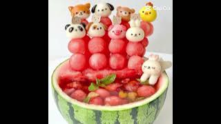 Cute food recipe animal style & Fruit recipe animal style 🐵🐔🐶🐷