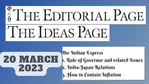 20th March 2023 | Gargi Classes The Indian Express Editorials & Idea Analysis | By R.K. Lata