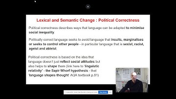 English Language A Level Politically Correct Language Paul Heselton