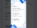 SAT Math: Elimination Method Example