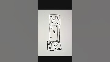 How To Draw Creeper #shorts #drawingtutorial #tutorial #drawing #youtube #youtuber #art #minecraft