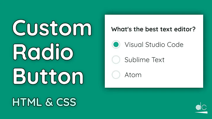 How to Create a Custom Radio Button - HTML & CSS Tutorial