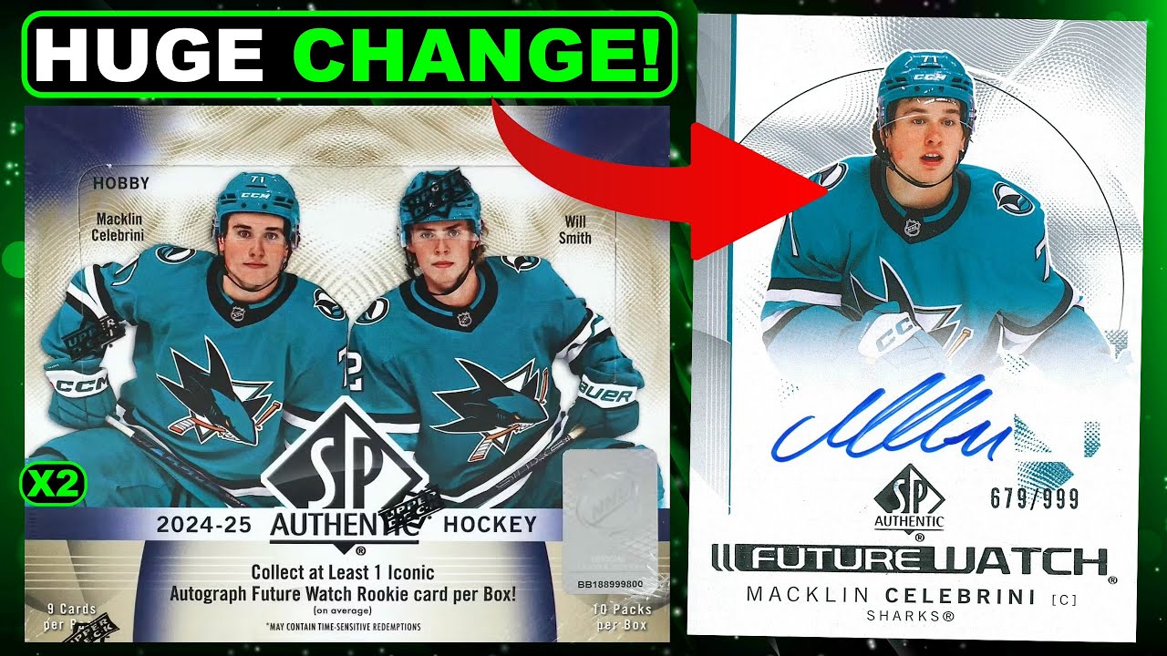 BLACK FUTURE WATCH AUTO ON RELEASE! - 2024-25 SP Authentic Hockey Hobby Box Break x2