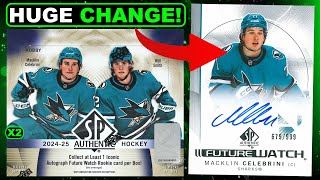 BLACK FUTURE WATCH AUTO ON RELEASE! - 2024-25 SP Authentic Hockey Hobby Box Break x2