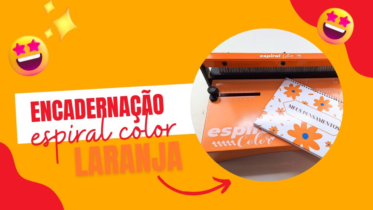 Capa do vídeo Encadernadora espiral color laranja: Encadernação espiral | Marpax