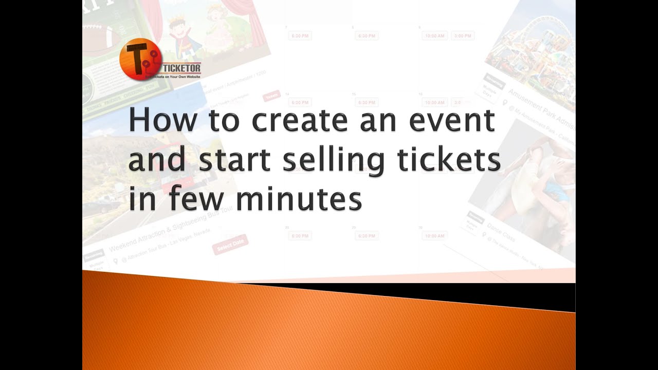 Ticketor - How to: Designing the venue's seating chart