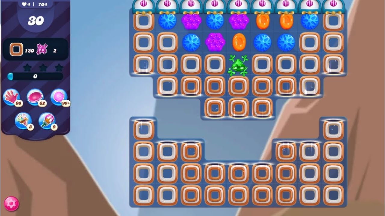 Candy Crush Saga Level 704 (NO BOOSTERS) - YouTube