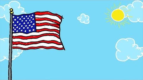 USA Animated Flag 4K Stock Motion Graphics