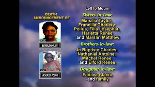 Details Beverley Polius  ~ Long Obituary Update