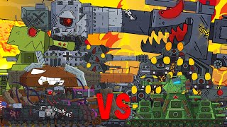 картинка: КАРЛ-44 ВСТРЕТИЛ КВ-44? КТО СИЛЬНЕЕ КАРЛ-44 vs КВ-44 vs КВ-54 / Мультики про танки от Gerand