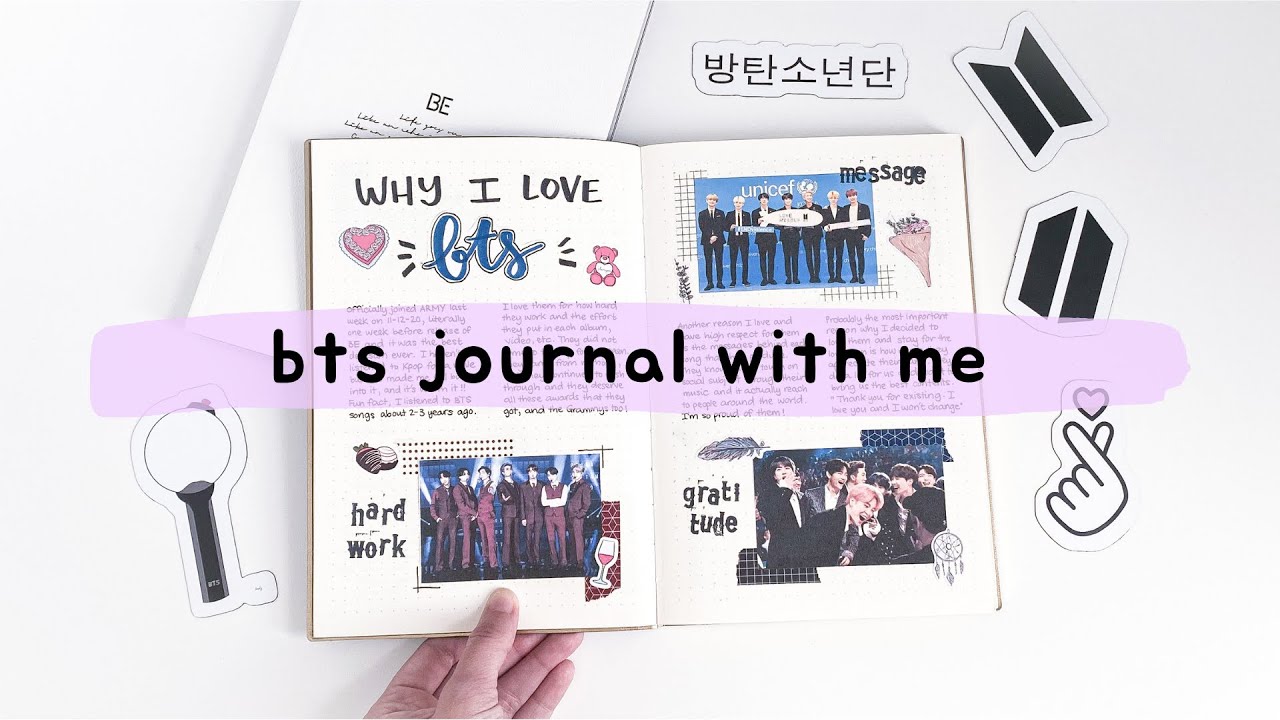 Setting Up My First Bts Journal With Me - Youtube