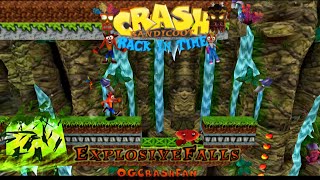 Crash Bandicoot - Back In Time Fan Game: Custom Level: Explosive Falls By @OG_CrashFan