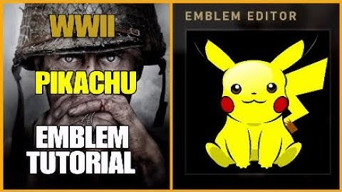 Call of Duty WW2 Pikachu (Pokemon) Emblem Tutorial