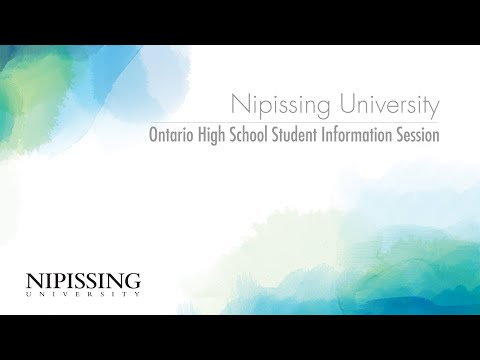 Nipissing University High School Student Information Session