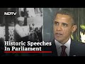 Watch from jawaharlal nehru to barack obama  historic speeches in parliament