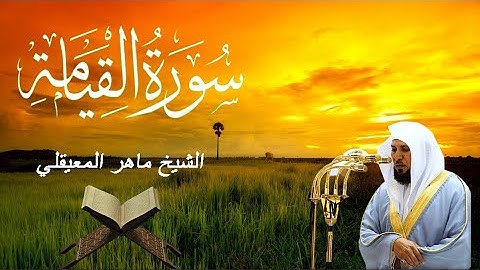 سورة القيامة - ماهر المعيقلي (مكتوبة) مكررة