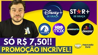 DISNEY PLUS E STAR PLUS POR R$ 7,50? HBO Max E Paramount Plus Com Desconto? SURPREENDENTE!