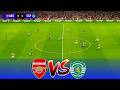 🔴 ARSENAL vs SPORTING CP | UEFA Champions League 2026 | PES 2021 Simulation