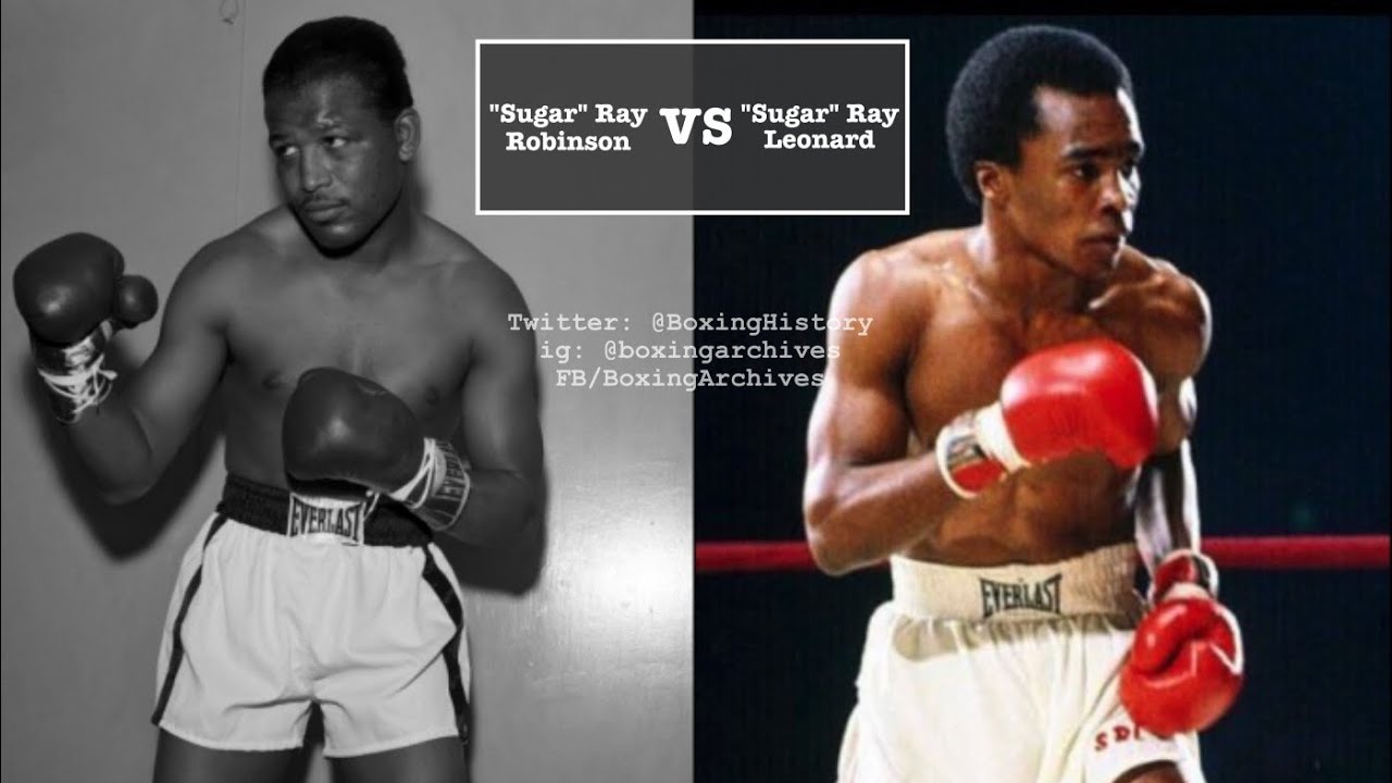 Sugar Ray Robinson vs Sugar Ray Leonard fantasy fight - YouTube