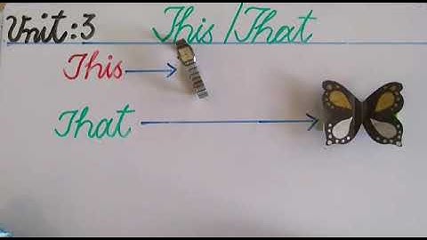 PVI ENGLISH  (IPR-1) LESSON # 76 DATED: 7/9/20 TOPIC: THIS/ THAT