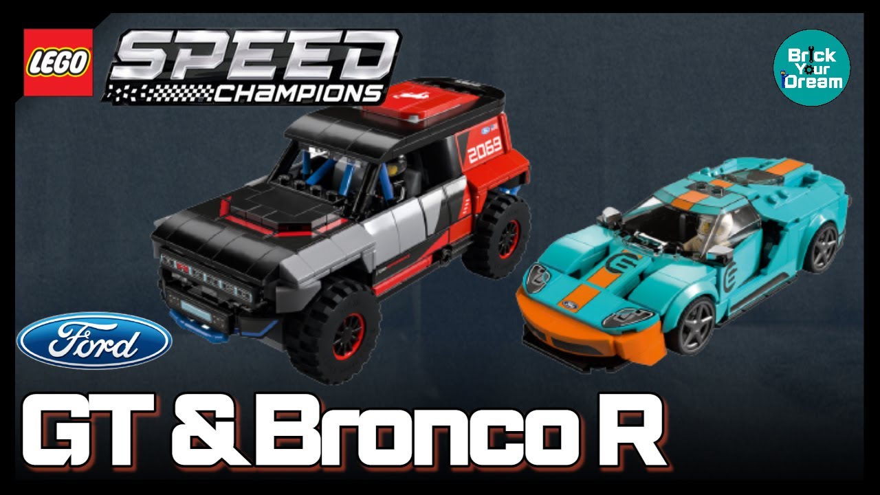 레고 포드 Gt 브롱코 R 76905 | Lego Ford Gt Heritage Edition And Bronco R Speed  Champions - Youtube