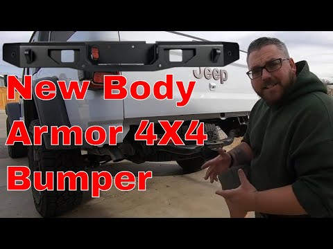 Installing A Body Armor 4X4 Rear Bumper Onto A Jeep Gladiator Rubicon