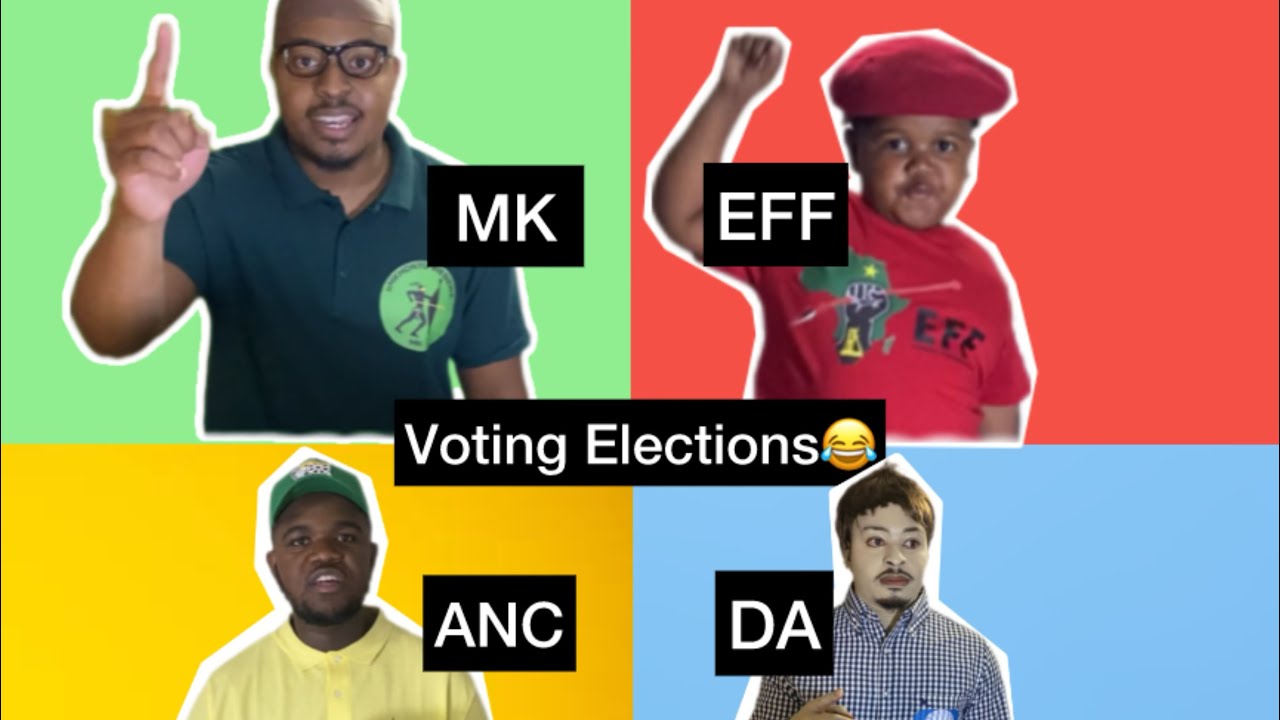 ANC , EFF , Mkhonto we Sizwe and DA voting elections 2024 😂 | HILARIOUS