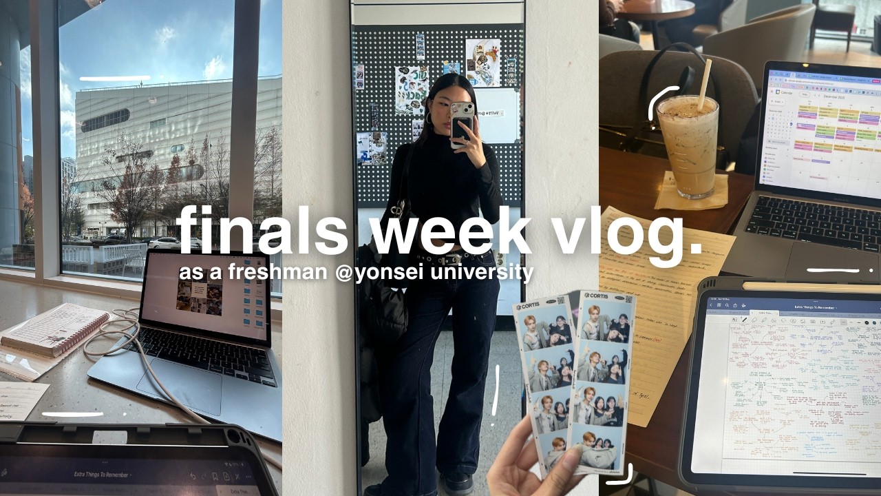 Final Exam Season @yonsei university: Survive & Study  With Me | uni diaries ep.5