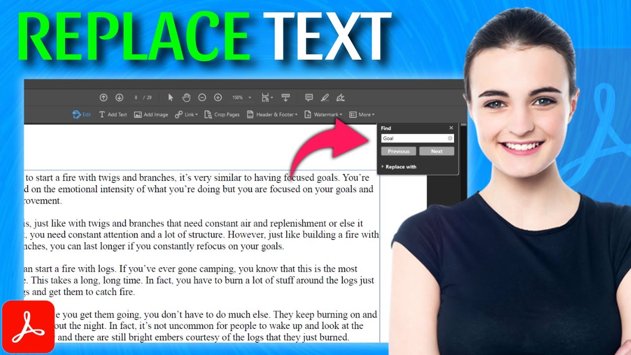How to Quickly Replace Text in PDFs with Acrobat Pro DC - YouTube