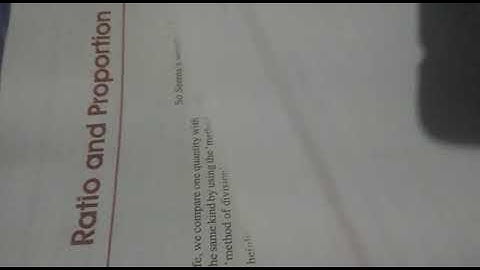 Ratio and proportion ch 10 class 6 part 1