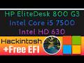 Hackintosh HP EliteDesk 800 G3 _ Intel Core i5 7500 - Intel HD630 | Free EFI BigSur 11.7.10