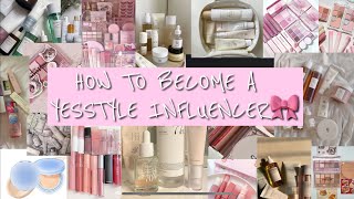 How to become a yesstyle influencer | Earn money + free products 🎀