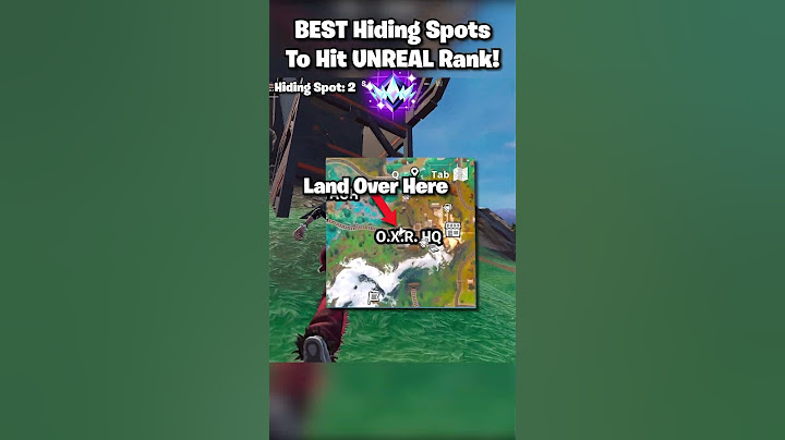 BEST Hiding Spots To Reach UNREAL 🏆 #shorts #fortnite