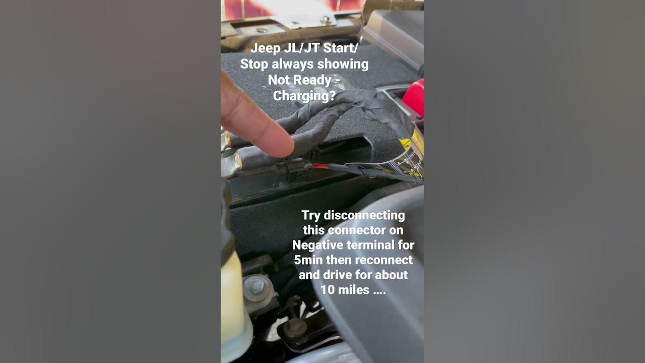 Jeep Start/Stop Not Ready - Charging FIX - YouTube