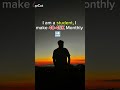 I am a student, I make 40-45K Monthly #motivation
